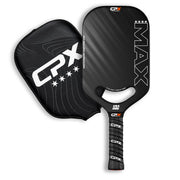 CPX Pickleball CPX MAX front face showing raw T700 carbon fiber for consistent pop