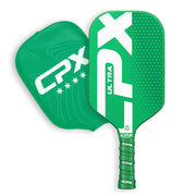 CPX Pickleball paddle front view showing Emerald finish and tournament-ready design