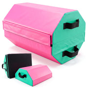 CRAURU octagon mat front view showing full tumbling surface and stable edges for practice
