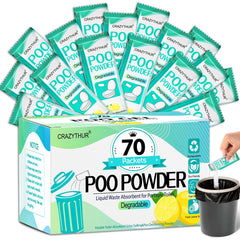 CRAZYTHUR front packaging showing 70 sachets and lemon scent benefit