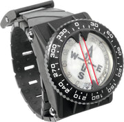 Cressi compass front face showing luminous dial and 10° markings for clear navigation