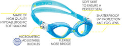 Cressi King Crab side profile highlighting low-profile frame and secure seal