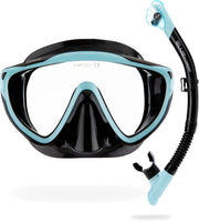 CRESSI Tino mask front view showing wide lens and clearer vision