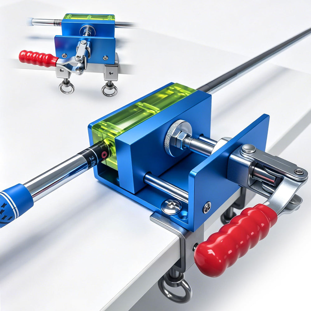 Crestgolf front view of vise showing compact stable design and portability