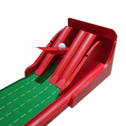 Crestgolf front view of full putting mat showing layout and target benefit practice convenience