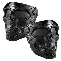 CROSSBODY front view showing skull mask and bold styling for rider appeal