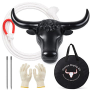 Crowye steer head front view showing realistic target for accurate practice