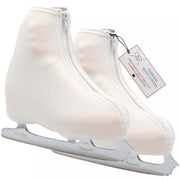 CRS Cross front view of white boot cover showing sleek protection and warmth