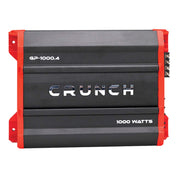 Crunch GP1000.4 front panel view showing controls and clear layout for easy tuning