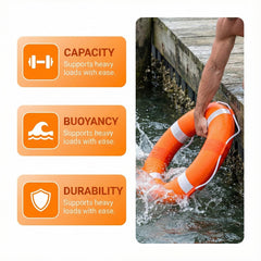 CtopoGo bright ring floating in pool for quick rescue visibility