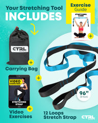CTRL Sports padded handle close-up providing comfortable grip during stretches