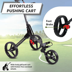 CUBE cart foot brake detail ensuring secure stop and slope safety