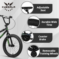 cubsala training wheels installed demonstrating easy learning support