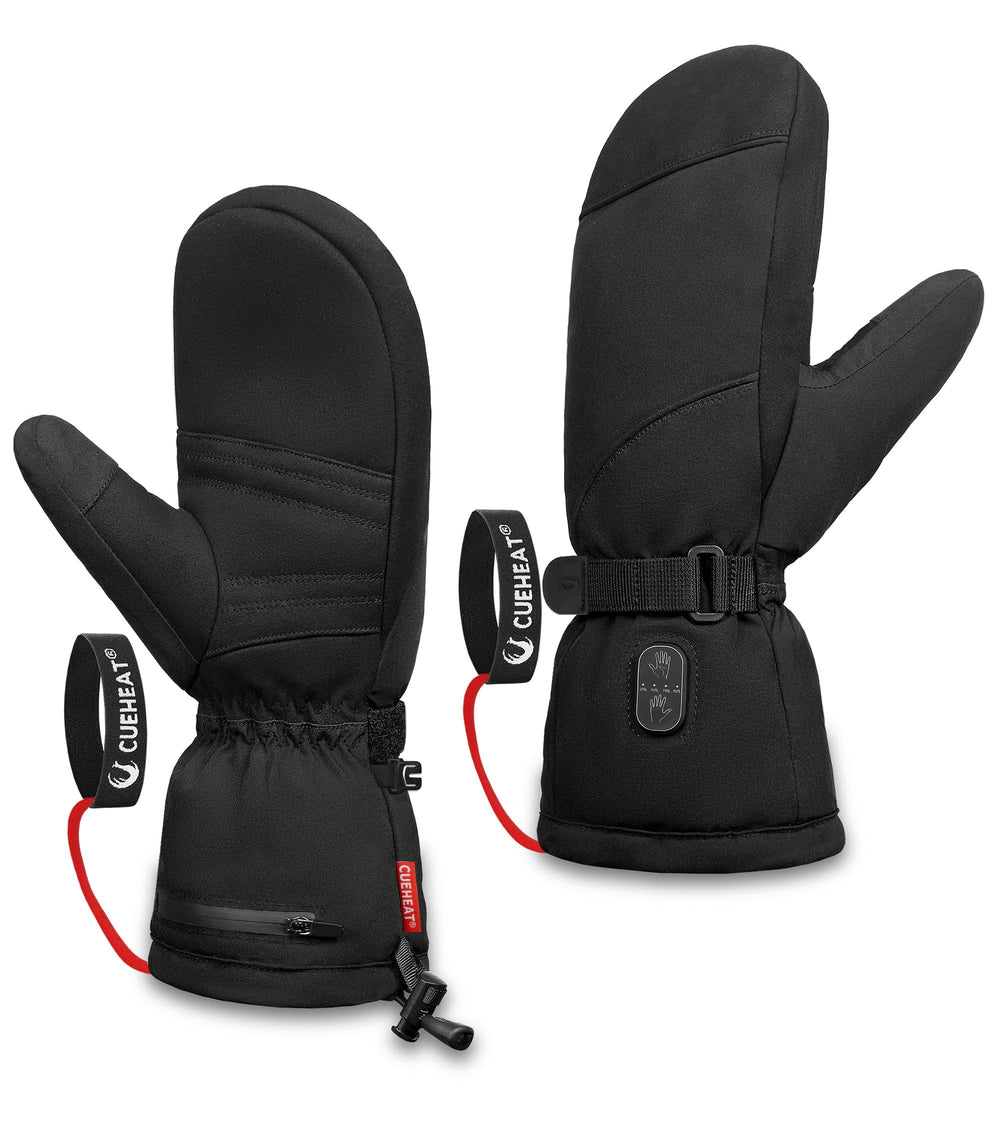 CUEHEAT front view of FrostForge mittens showing durable shell and insulation benefit