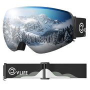 CVLIFE front view frameless goggles showing wide field of view and UV protection