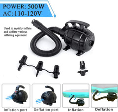 CZGBRO inflating a queen air mattress quickly, saving time and effort