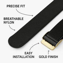 DADO close-up of nylon weave showing breathable texture for all-day comfort