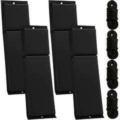 DaisyInner front view of four black fenders showing complete protection set
