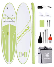 DAKUWAR front view of folded SUP showing compact travel benefit