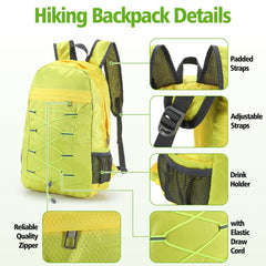 Dansydaisy stacked folded backpacks compact for storage and convenient transport