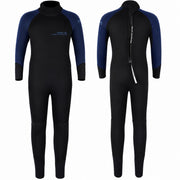 Dark Lightning front view full wetsuit showing full coverage and mobility