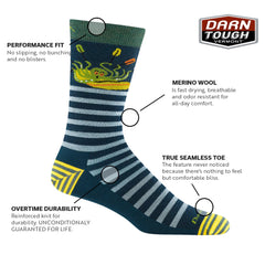 Darn Tough Vermont seamless toe detail demonstrating irritation-free comfort