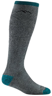 Darn Tough front view of midnight over-the-calf sock showing full cushion benefit