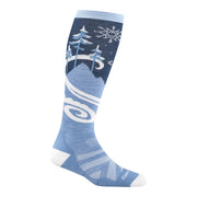 Darn Tough front view showing over-calf fit and smooth pattern, comfort in boots