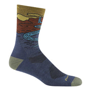 Darn Tough front view showing sock pattern and fit benefit durability
