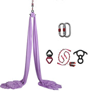 DASKING front kit box showing included aerial silk and hardware for immediate practice