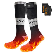 day wolf front packaging showing socks and batteries for clear product ID and benefits
