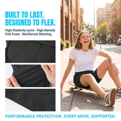 DBaoXiaoMu back closeup showing tailbone pad and enhanced fall protection