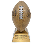Decade Awards front view of 12-inch gold trophy showcasing winner prestige
