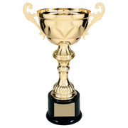 Decade Awards gold cup front view showing elegant silhouette and display appeal