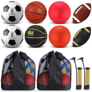 Deekin front view of full ball set showing ready-to-play kit and convenience