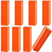 Deekin front view of eight orange pylons showing full set and portability benefit