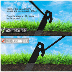 Deekin stake driven into sand demonstrating beach stability and corrosion resistance
