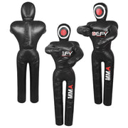 DEFY front view of 5ft grappling dummy showing full training silhouette and durability