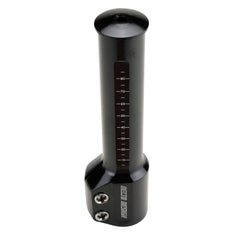Delta close-up of integrated height marker for precise adjustment benefit
