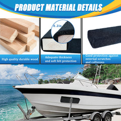 Desunqin bunk boards mounted on trailer demonstrating stable boat support during transport