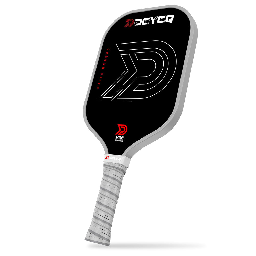 DGYGQ paddle front view showing grey carbon face and precise control