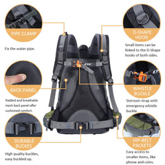 Diamond Candy padded back panel and straps showing comfort and airflow