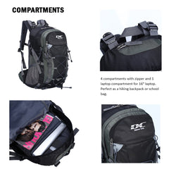 Diamond Candy padded mesh back panel and shoulder straps benefit: improved comfort and airflow