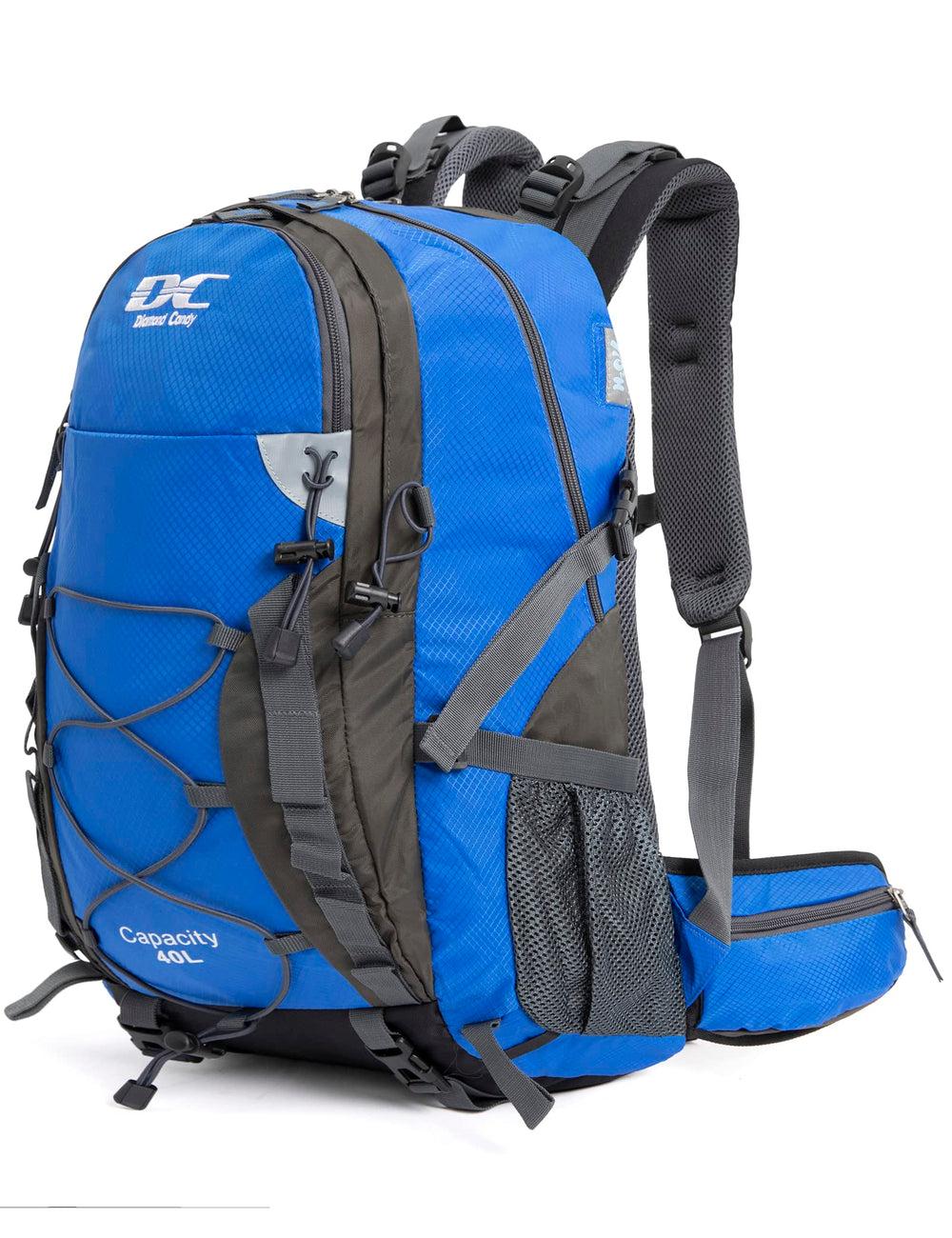 Diamond Candy front view showing waterproof shell and organized pockets for dry gear