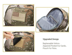 Diamond Candy rain cover stowed in lower pocket providing quick weather protection