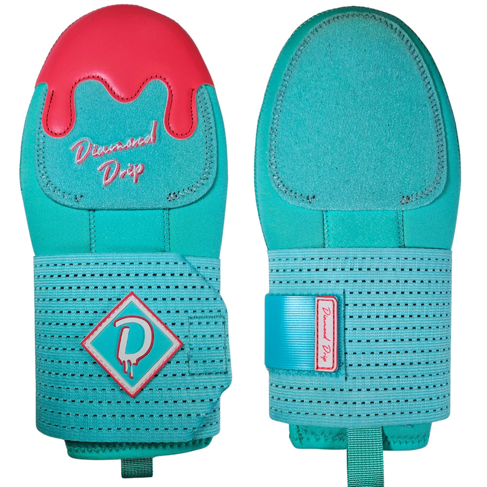 Diamond Drip front view showing mitt design and bold ice cream drip pattern, stylish protection