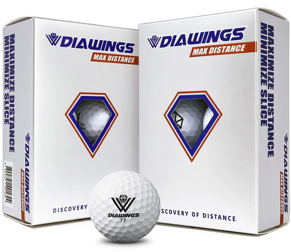 Diawings front packaging showing convenient six-ball packs and durable design benefit