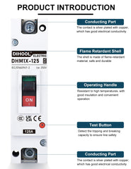 DIHOOL wiring connection detail demonstrating secure high-current terminals