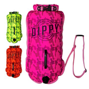 Dippy Divas and Dudes front view of 28L buoy showing bright camo visibility