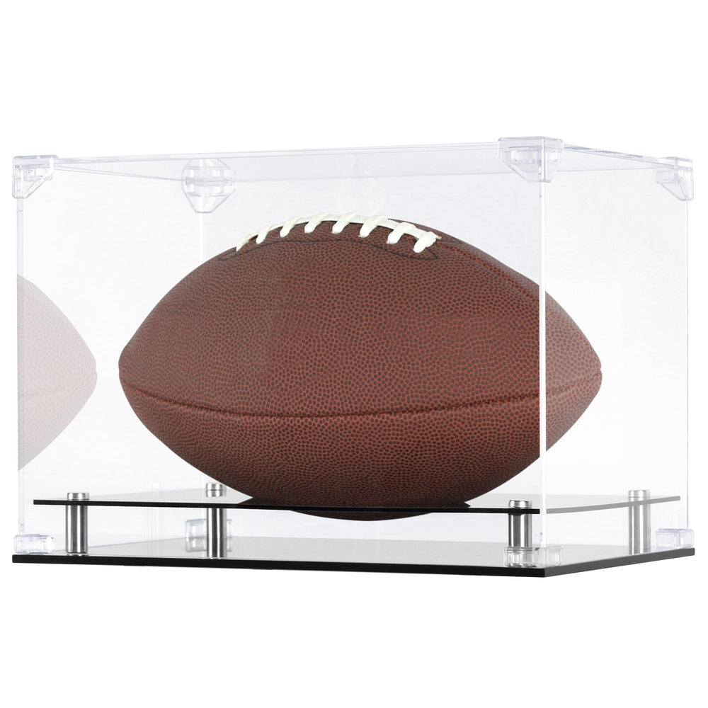 DisplayGifts front view showing clear acrylic and UV protection benefit